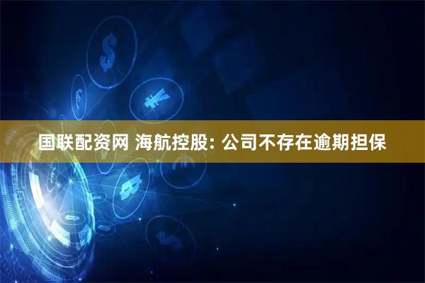 国联配资网 海航控股: 公司不存在逾期担保