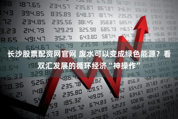 长沙股票配资网官网 废水可以变成绿色能源？看双汇发展的循环经济“神操作”